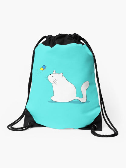 Cute Cat - Drawstring Bag